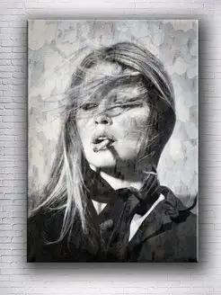 Картина на холсте Brigitte Bardot 30х40