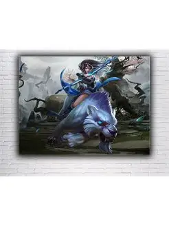 Картина на холсте DOTA 2 Mirana 30х40