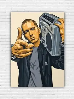 Картина на холсте Eminem 40x60