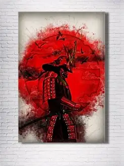 Картина на холсте Samurai Самурай 30х40