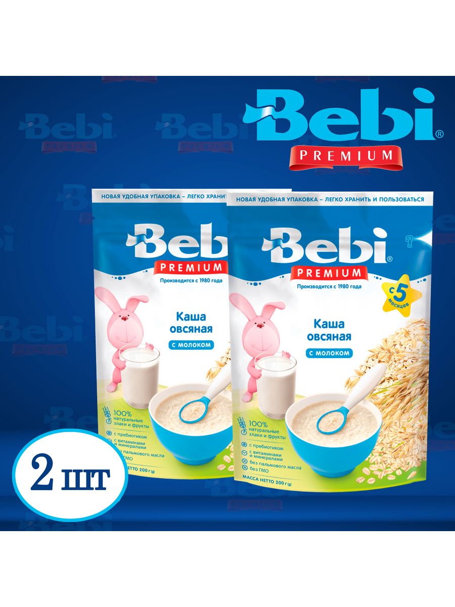 Каша bebi premium овсяная на козьем молоке