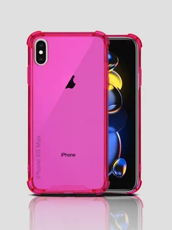 Чехол на Apple iPhone XS Max цветной прозрачный