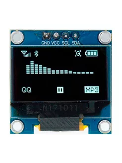 OLED дисплей 0.96 128x64, I2C IIC, белый