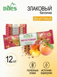 Батончики мюсли "Фруктовые", 12 шт