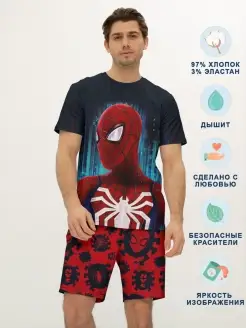 Костюм мужской с человеком пауком, Spider man