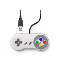 USB джойстик для игр Super Nintendo SNES c ПК, 1,8 метра