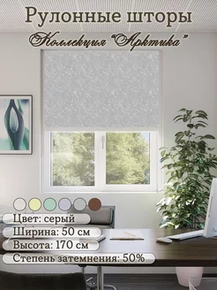 Рулонные шторы на окно Арктика 50*170 см