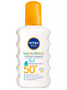 Солнцезащитный спрей ультра защита для детей 50spf 200 мл бренд Nivea Sun Kids продавец Продавец № 385456