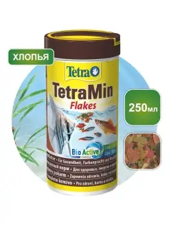 Корм для рыб TetraMin Flakes 250мл, хлопья