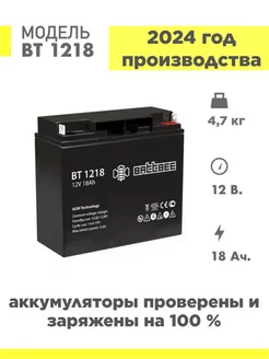 Аккумулятор BT 1218 12v 18Ah