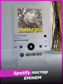 Spotify постер eminem эминем спотифай подарок подруге другу