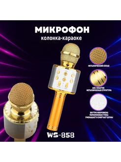 Микрофон караоке беспроводной 858 для живого вокала