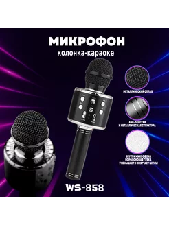 Микрофон караоке беспроводной 858 для живого вокала