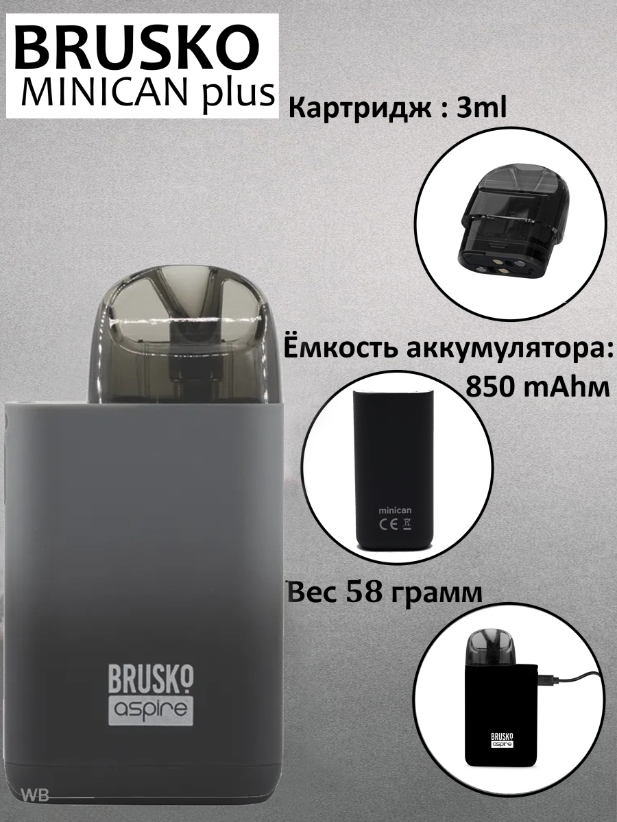 Бруско плюс картридж. Aspire вейп Minican. Minican Plus испаритель. Бруско миникан 3 плюс. Brusko Minican Plus испаритель.