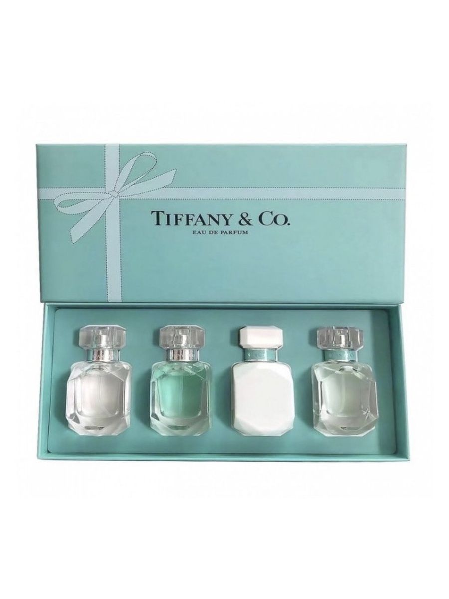 Набор тиффани. Парфюмерный набор Tiffany & co 4*30 ml. Подарочный набор Tiffany & co, EDP, 3x30ml. Тиффани набор 3 духи. Комплект Тиффани.