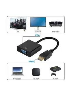 Переходник hdmi vga hdmi vga (пассивный) для видео