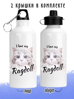 Бутылка для воды спортивная Кошки Рэгдолл I love my Ragdoll