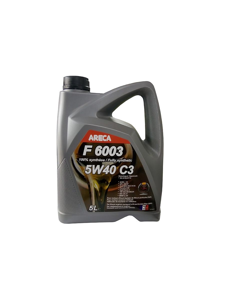 Масло 5 40 синтетика. Areca f6003 5w40 c3. Масло моторное Areca 5w40 синтетика. Areca f4500 Synthetic engine Oil 5w40. Моторное масло Areca f6003 5w40 210 л.