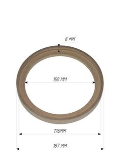 Размеры проставочных колец для 16 динамиков схема