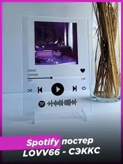 Spotify постер lovv66 спотифай подарок подруге другу