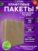 Крафт пакет бумажный с ручками, 22х12х25 бренд ETERA продавец Продавец № 896088