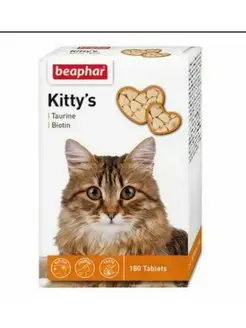 Витамины для кошек Kitty's+Taurine+Biotin" таурин 180шт