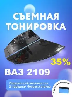 Съёмная тонировка для ВАЗ 2109 + ракель