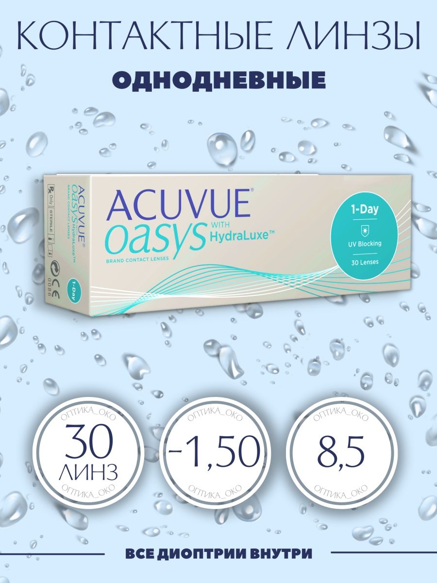 Линзы acuvue oasys hydraluxe 30. Линзы однодневные Acuvue 1-Day TRUEYE 30 шт контактные. Акувью Оазис 8.8 -2.75. Контактные линзы Acuvue однодневные 30 шт. Линзы акувью однодневные -2.75.