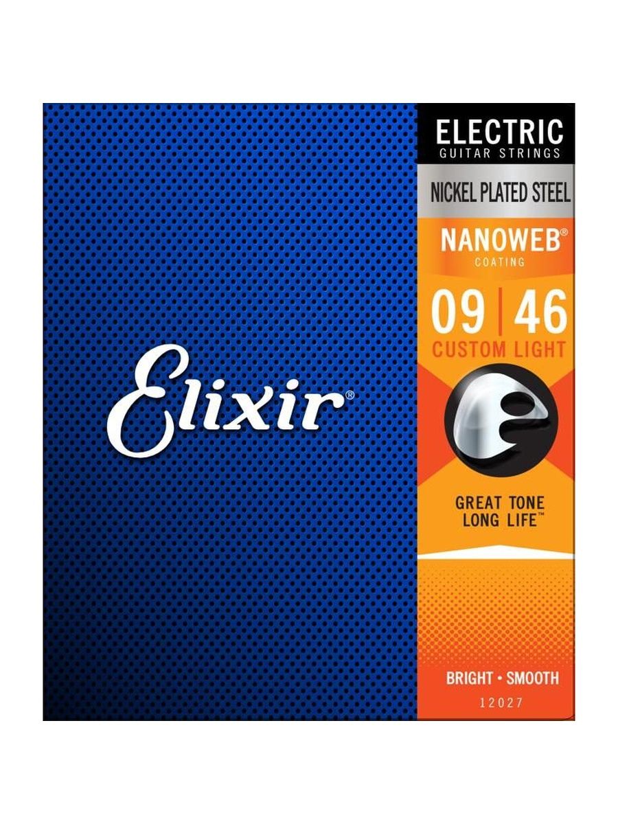 Elixir 12052 струны для электрогитары anti rust nanoweb light фото 55