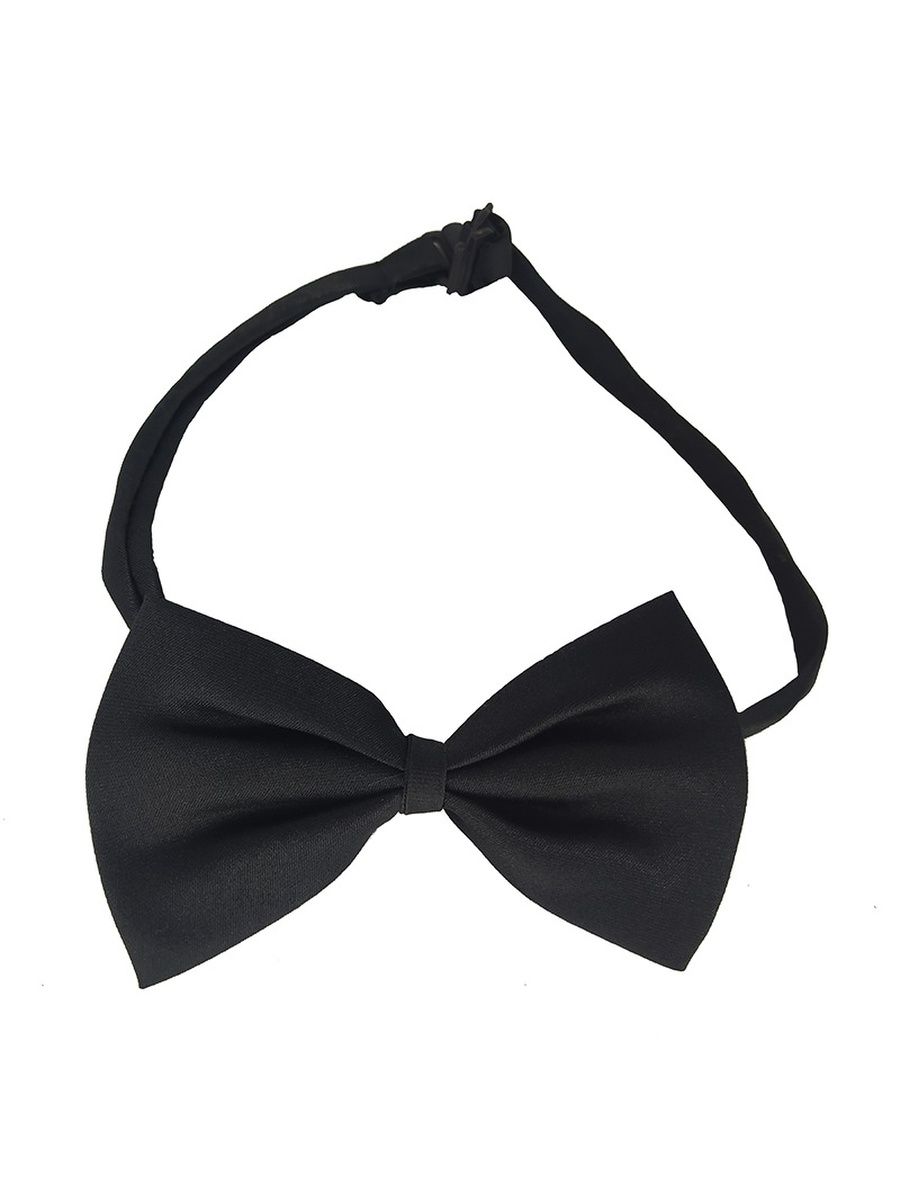 Карнавальный галстук бабочка, цвет черный 10,5*7 см