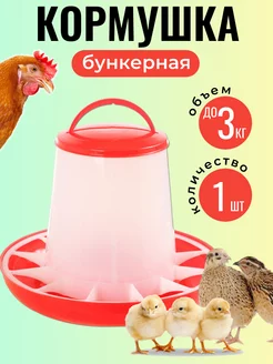 Кормушка бункерная для кур 3 кг 1 шт