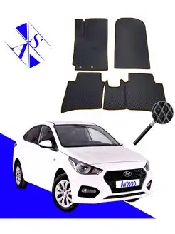 Коврики Эва Ева(Eva) для Hyundai Solaris (Солярис) 2 2017-23