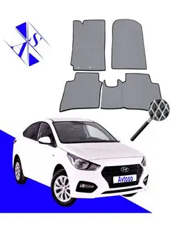 Коврики Эва Ева(Eva) для Hyundai Solaris (Солярис) 2 2017-23