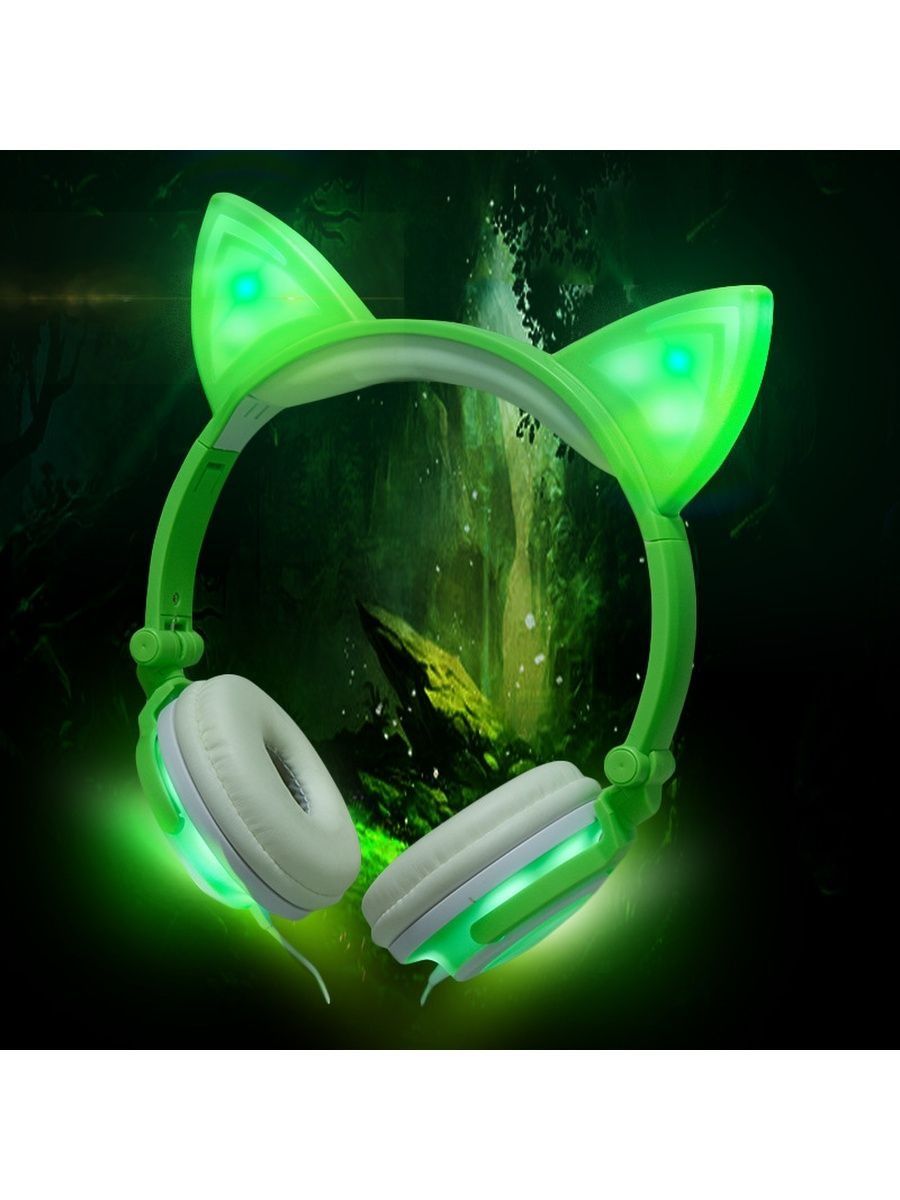Cat Ear Headphones. Наушники Luminous v1000. Наушники с ушками светящиеся. Наушники с кошачьими ушками светящиеся.