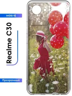 Силиконовый бампер Realme C30 Realme C30s