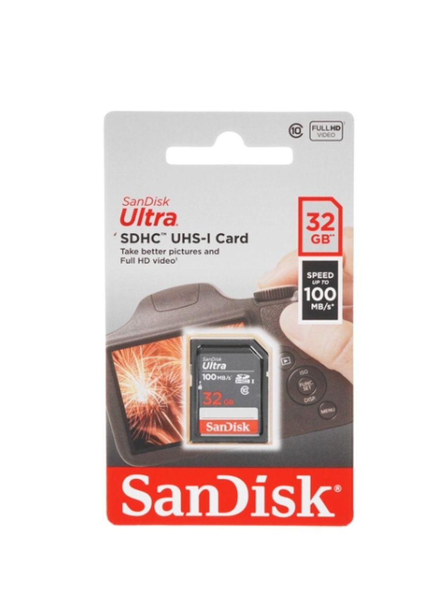 Карта памяти sandisk ultra sdhc 32 гб