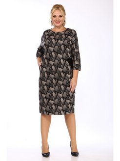 Стильное женское платье большого размера Юримекс 98678071 купить за 4 600 ₽ в интернет-магазине Wildberries