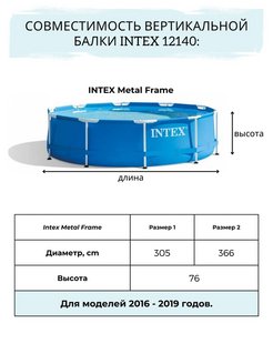 Схема сборки бассейна интекс 2 на 3