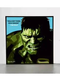 Картина постер Поп-арт Халк Марвел Marvel Комиксы Hulk