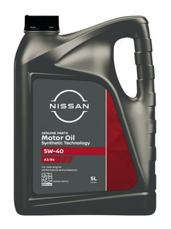 Nissan MOTOR OIL SAE 5W-40, 5 л Nissan 99520340 купить за 2 479 ₽ в интернет-магазине Wildberries