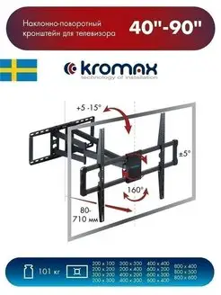 Кронштейн для телевизора ATLANTIS-75