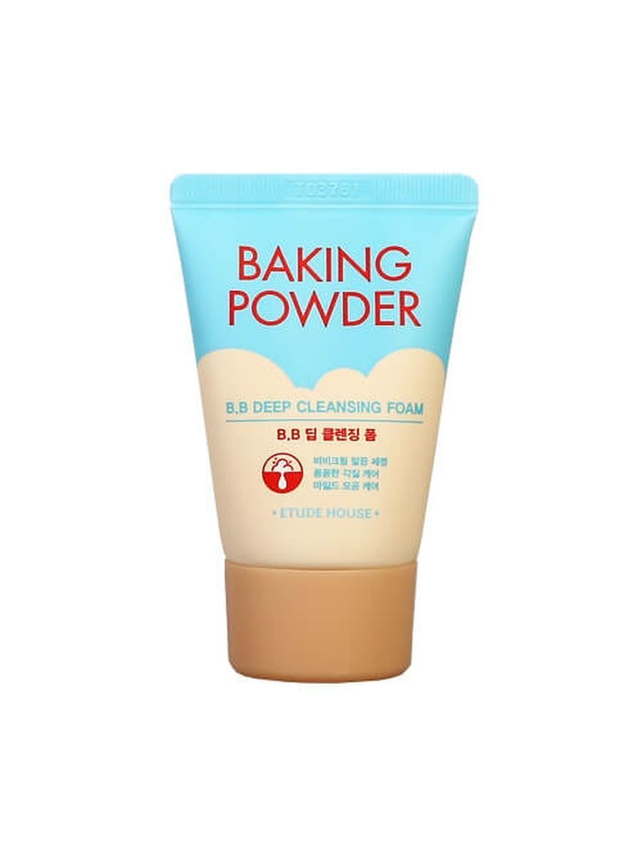 Etude House Baking Powder b.b Deep Cleansing Foam Mini 30ml. Baking Powder BB Deep Cleansing Foam 30ml. Etude House - пенка для умывания Baking Powder BB Deep Cleansing Foam 30ml. Этюд Хаус бакинг мини пенка.