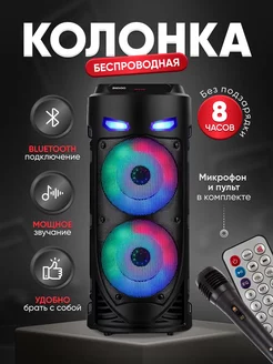 Музыкальная напольная колонка с караоке Bluetooth