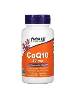 CoQ10, Коэнзим Q10, 30 мг -120 капсул